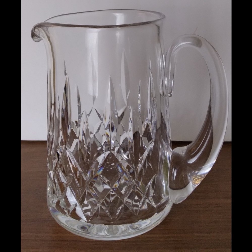 Waterford Crystal Pitcher Lismore Pattern  32 oz